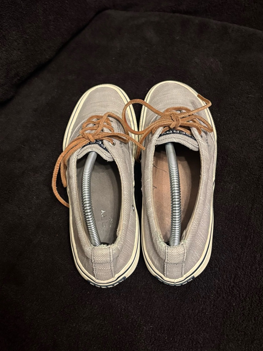 Sperry Top-sider Striper II CVO light grey/gray Baja canvas boat shoes men’s 7 - Picture 4 of 8